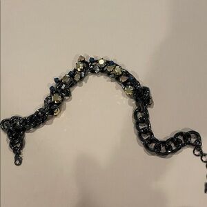 Bcbg chrome bib necklace